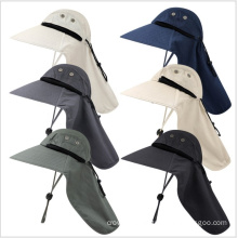 UNIQ Mens Mesh Flap Sun Hat UPF40+ Wide Brim Breathable Outdoor Fishing Hat